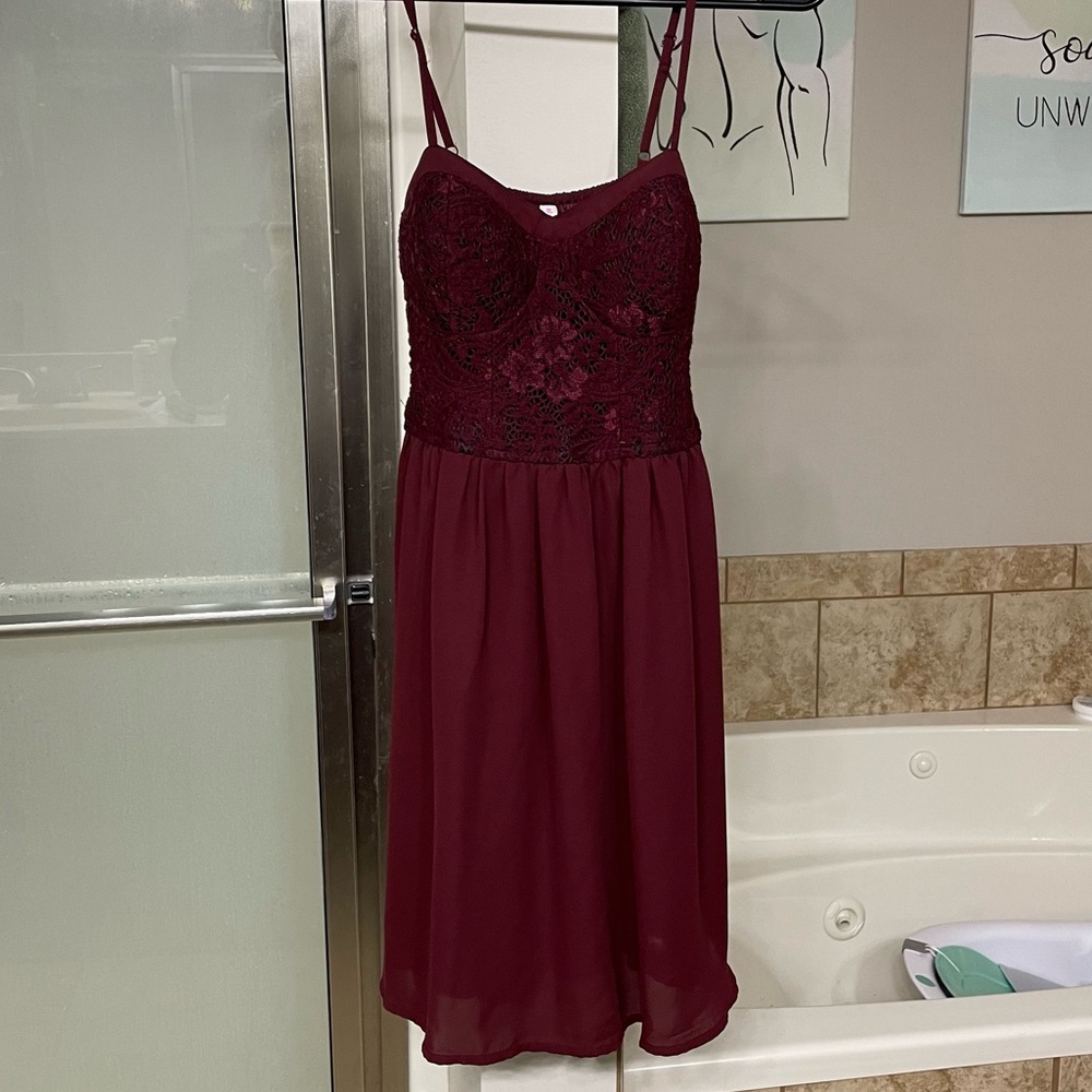 Maroon dress